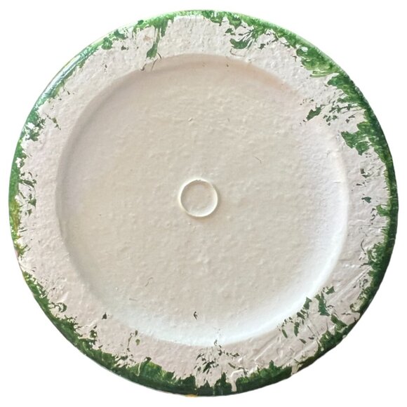 Sublime Handpainted TERRACOTTA VASE Planter Pot Wraparound Flowers Glazed 7.5" T - Picture 15 of 16